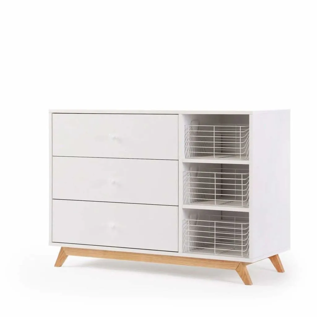 DaDaDa Central Park 2.0 3-Drawer, Two Shelves Dresser