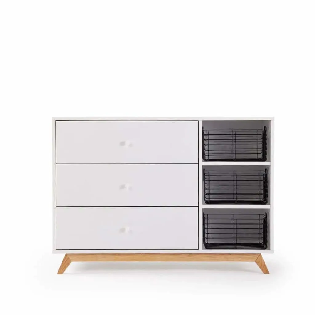 DaDaDa Central Park 2.0 3-Drawer, Two Shelves Dresser