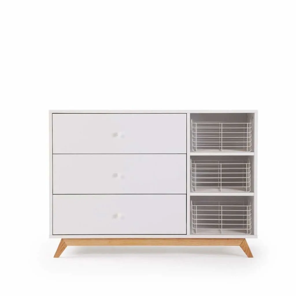 DaDaDa Central Park 2.0 3-Drawer, Two Shelves Dresser