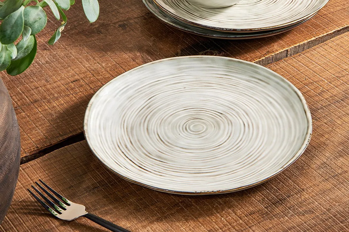 Dhanuk Ceramic  Dinnerware Set - (Set of 12)