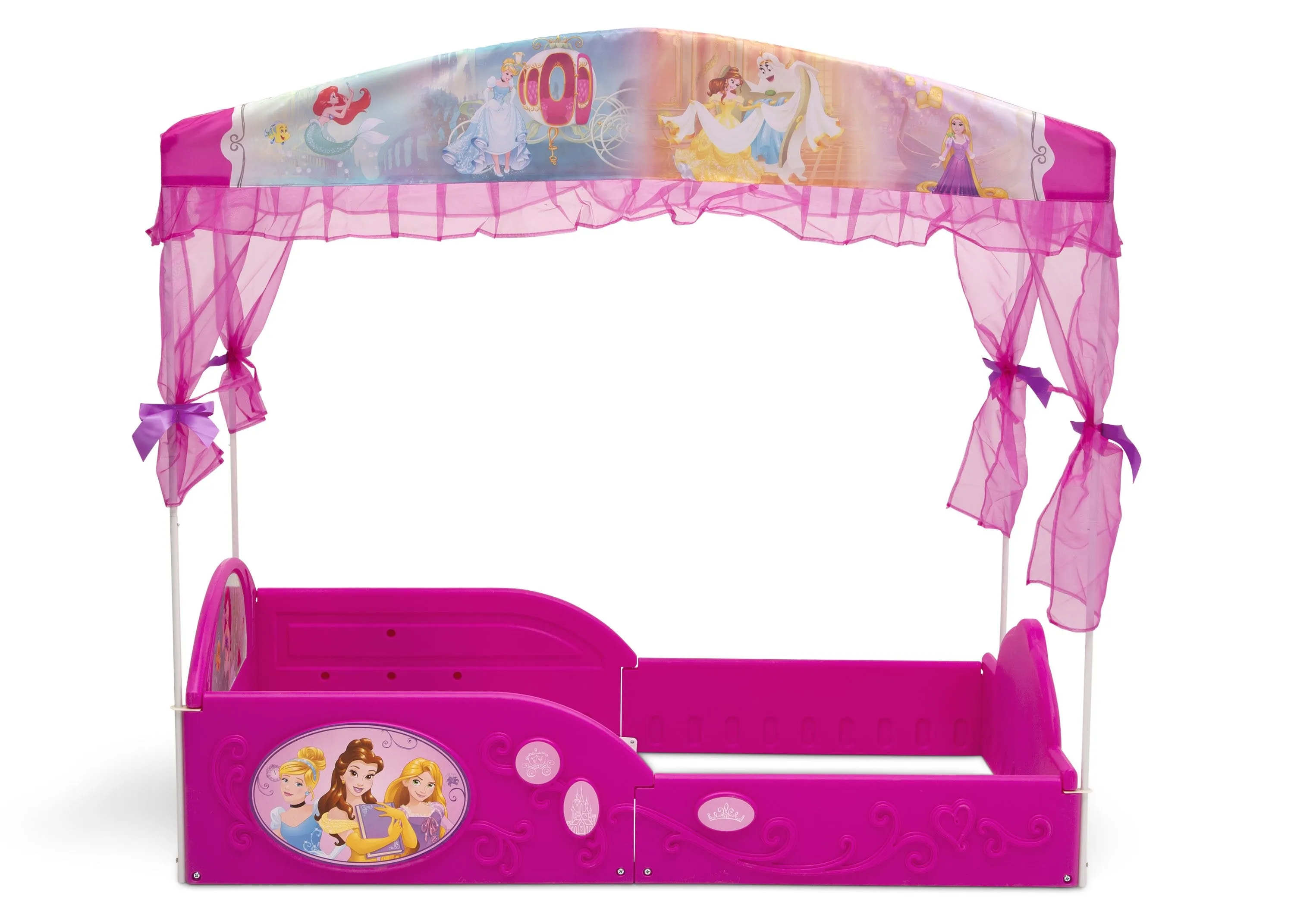 Disney Princess Plastic Sleep and Play Toddler Bed with Canopy by Delta Children