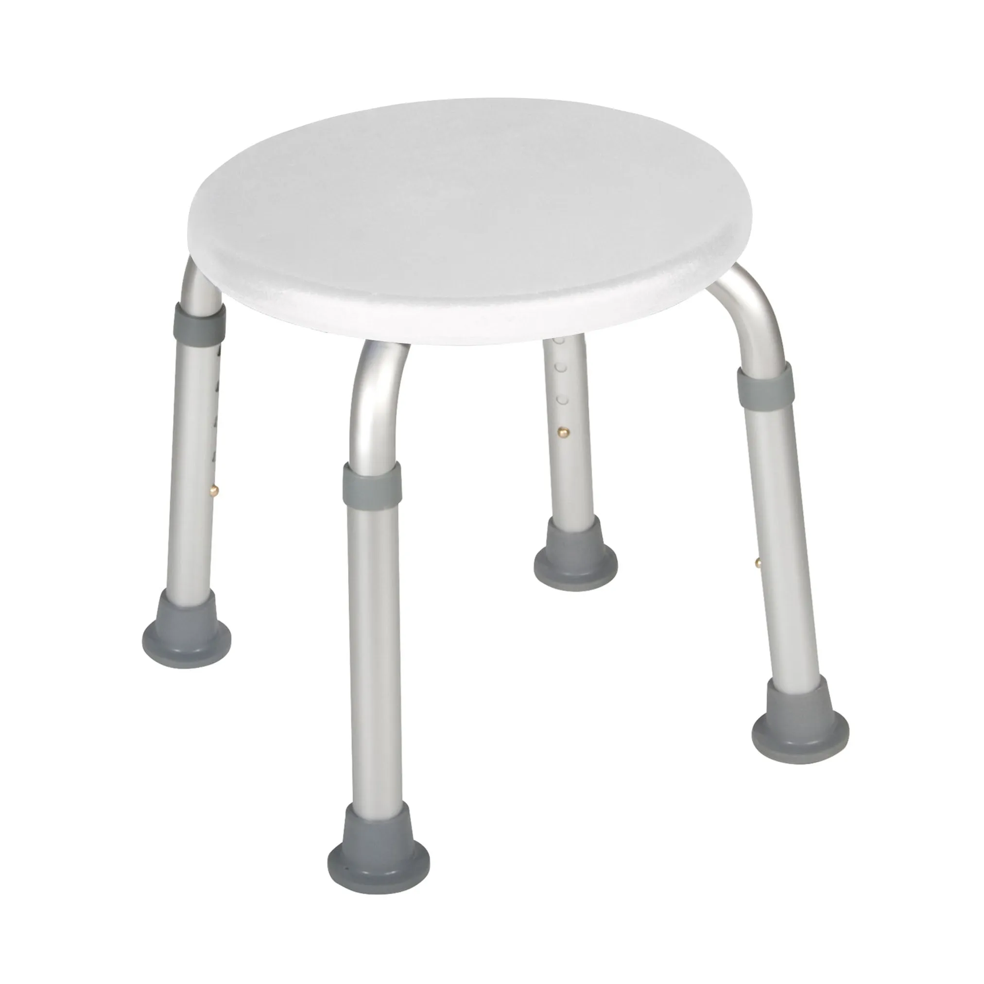 Drive Medical rtl12004kd Adjustable Height Bath Stool, White