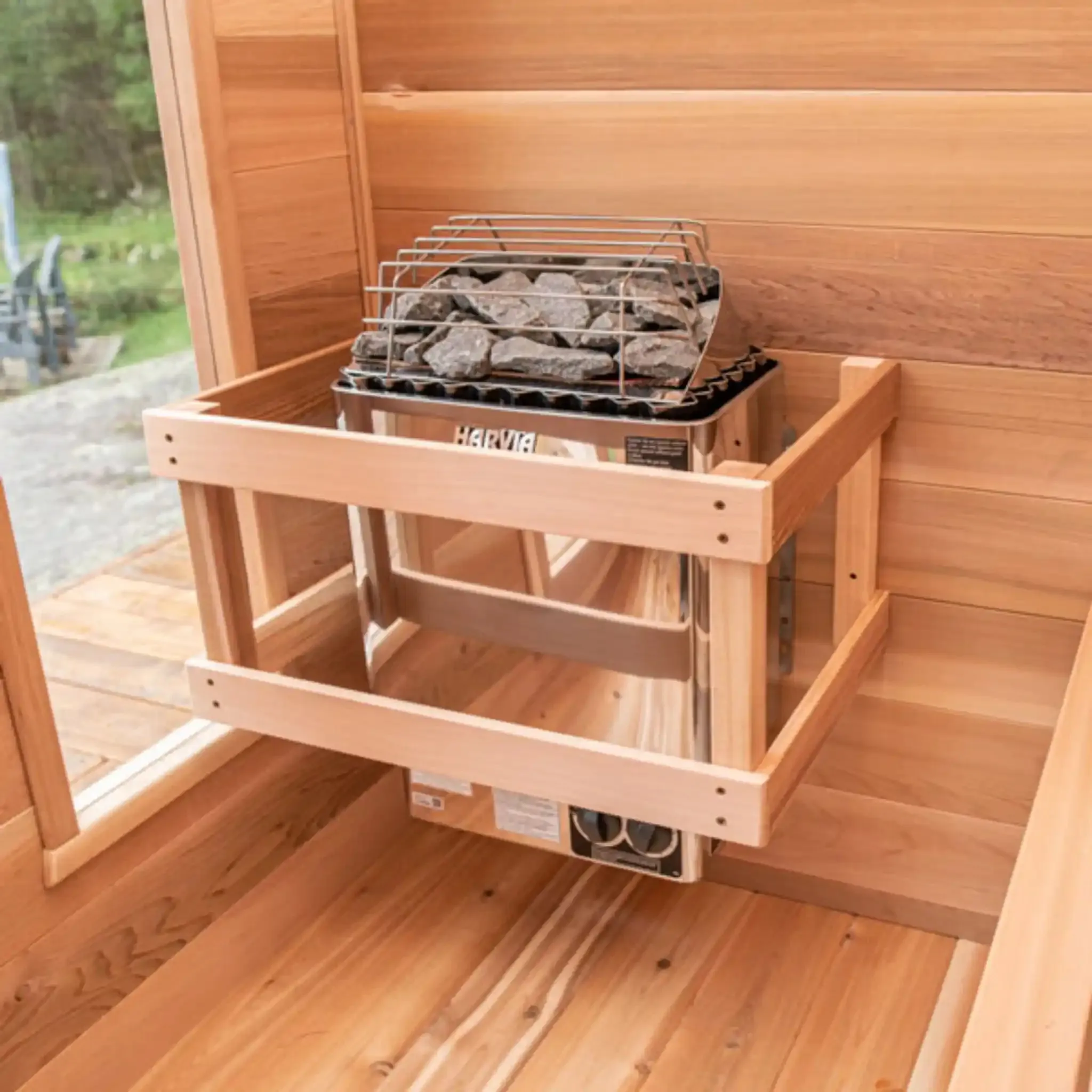 Dundalk Canadian Timber Georgian Cabin Sauna with Porch