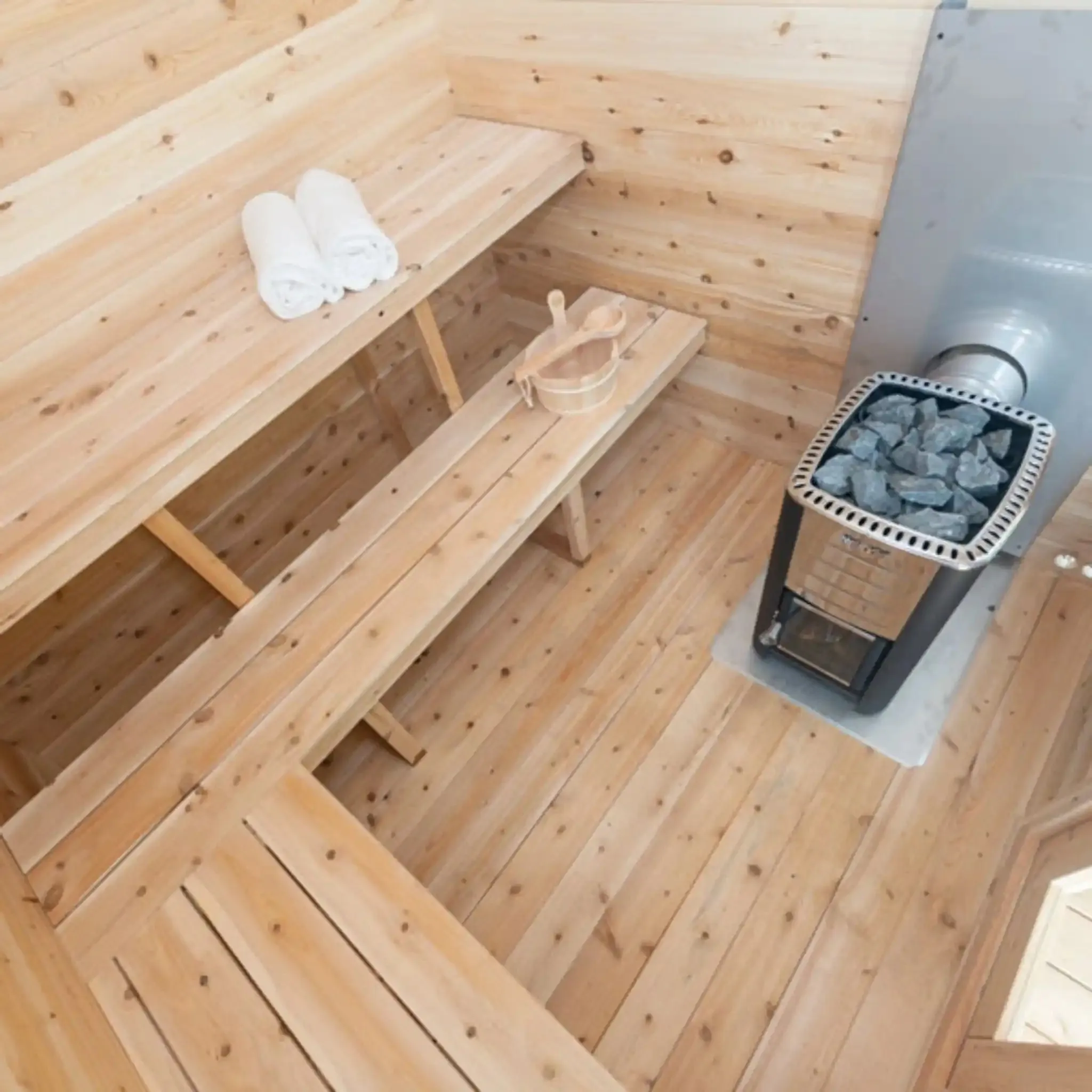 Dundalk Canadian Timber Georgian Cabin Sauna with Porch