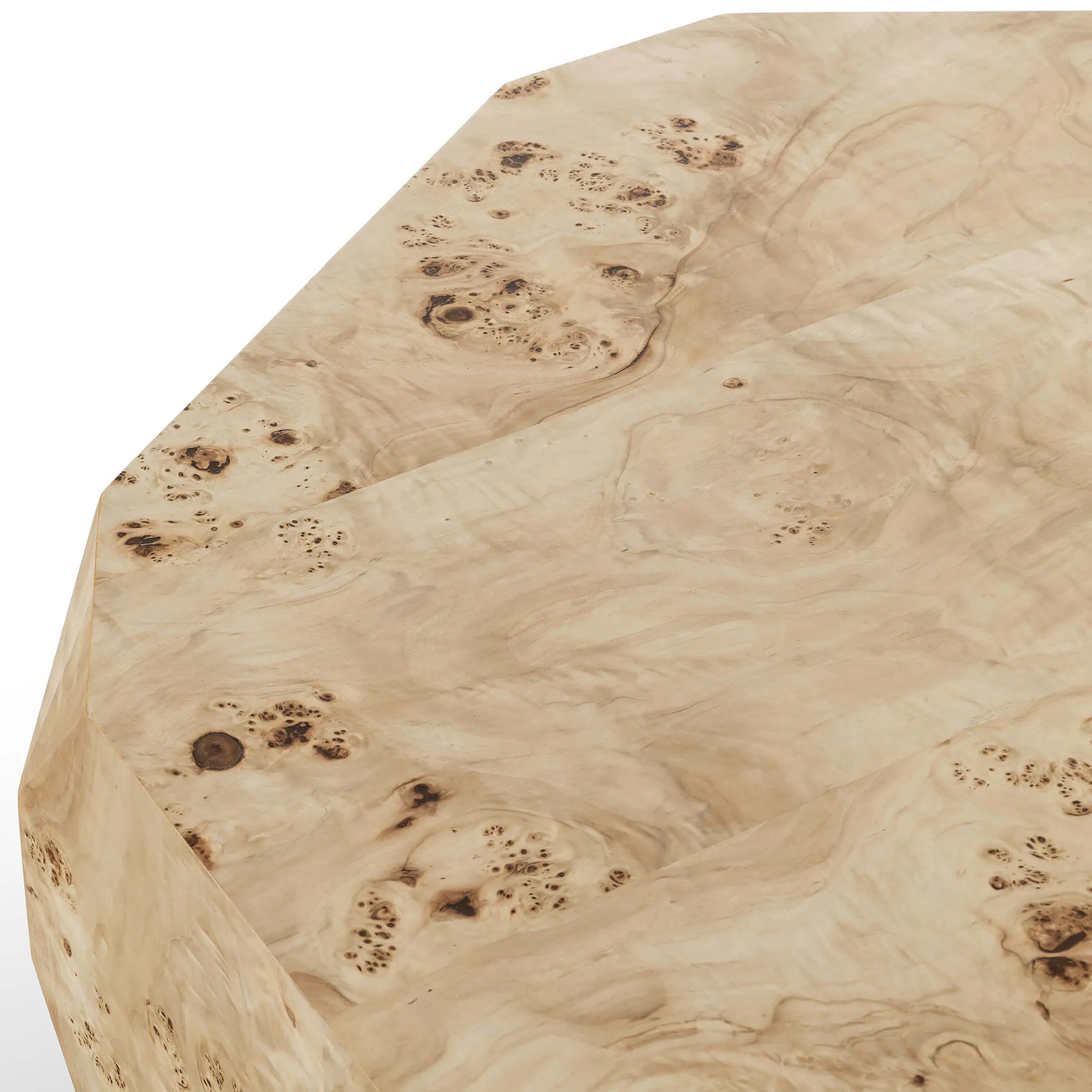 Elena Coffee Table, Light Burl