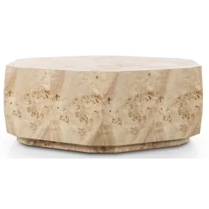 Elena Coffee Table, Light Burl