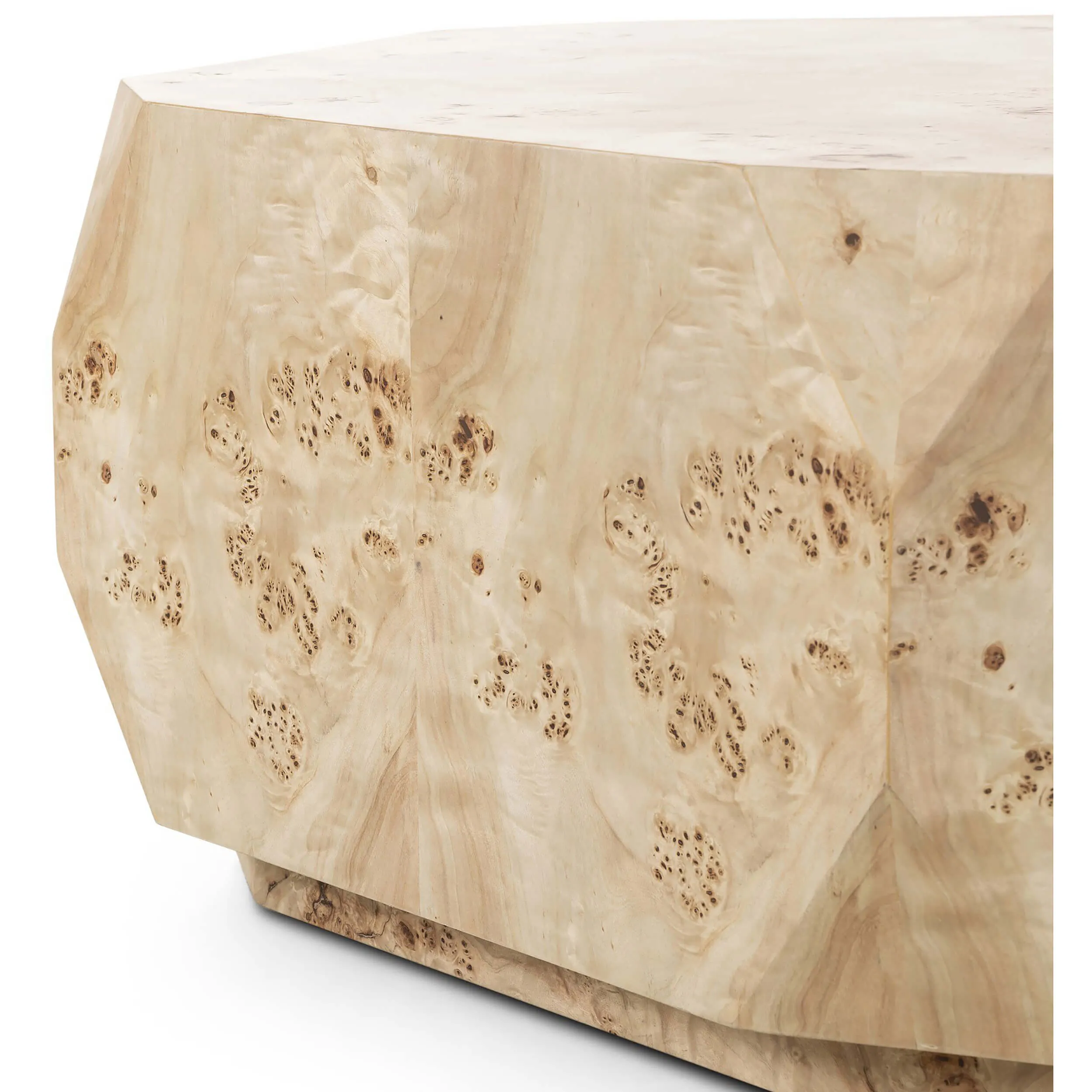 Elena Coffee Table, Light Burl