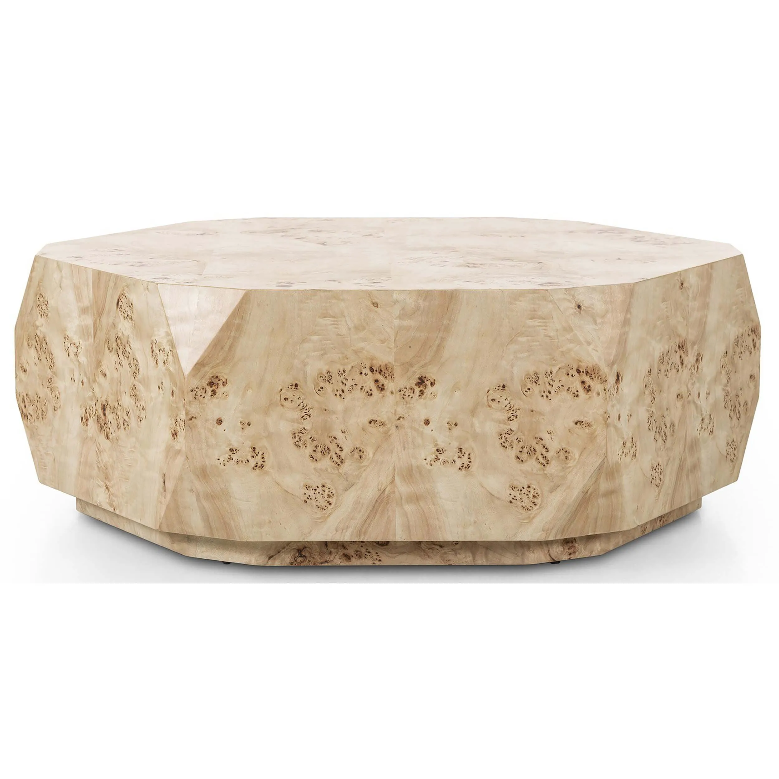 Elena Coffee Table, Light Burl