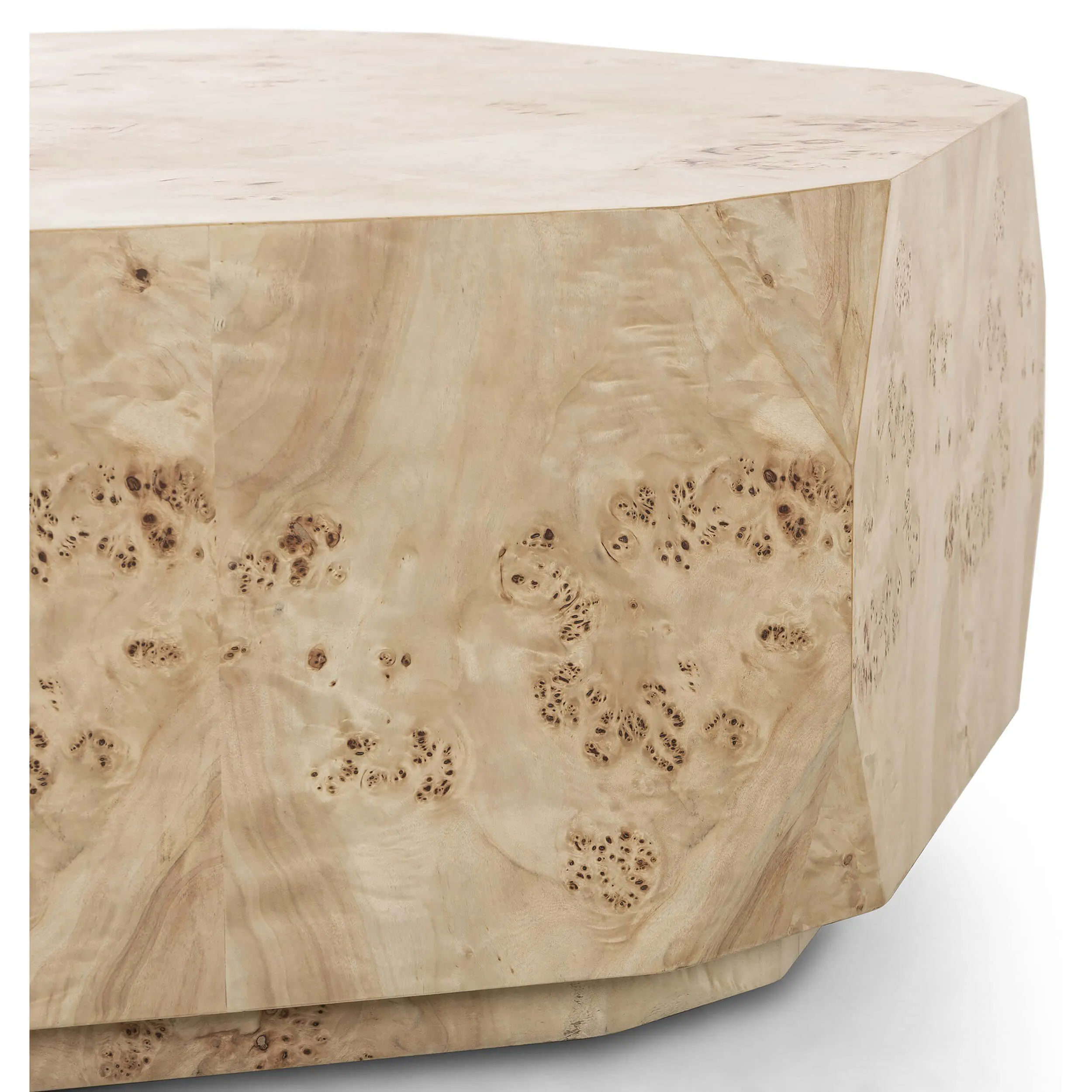 Elena Coffee Table, Light Burl