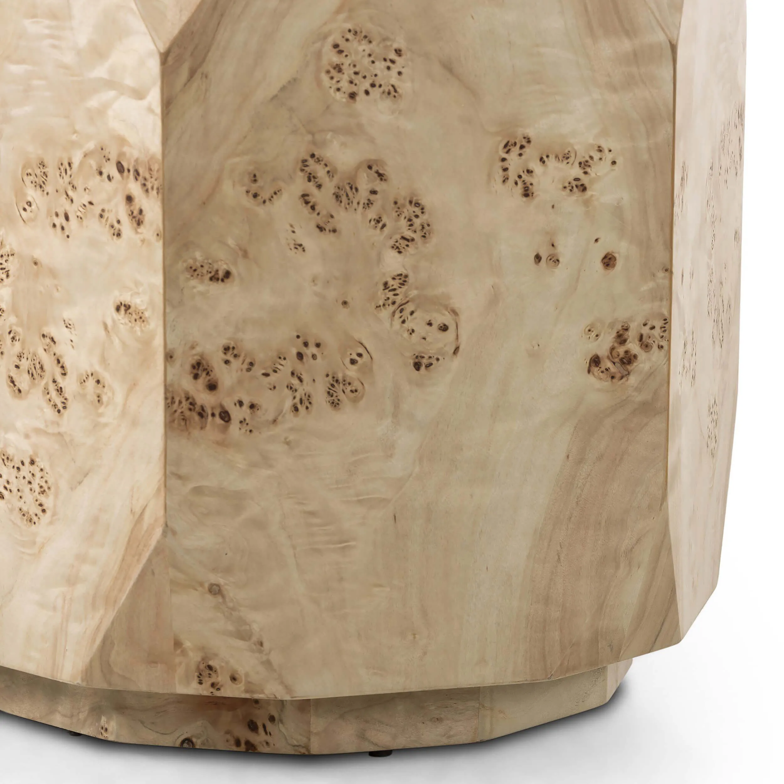 Elena End Table, Light Burl