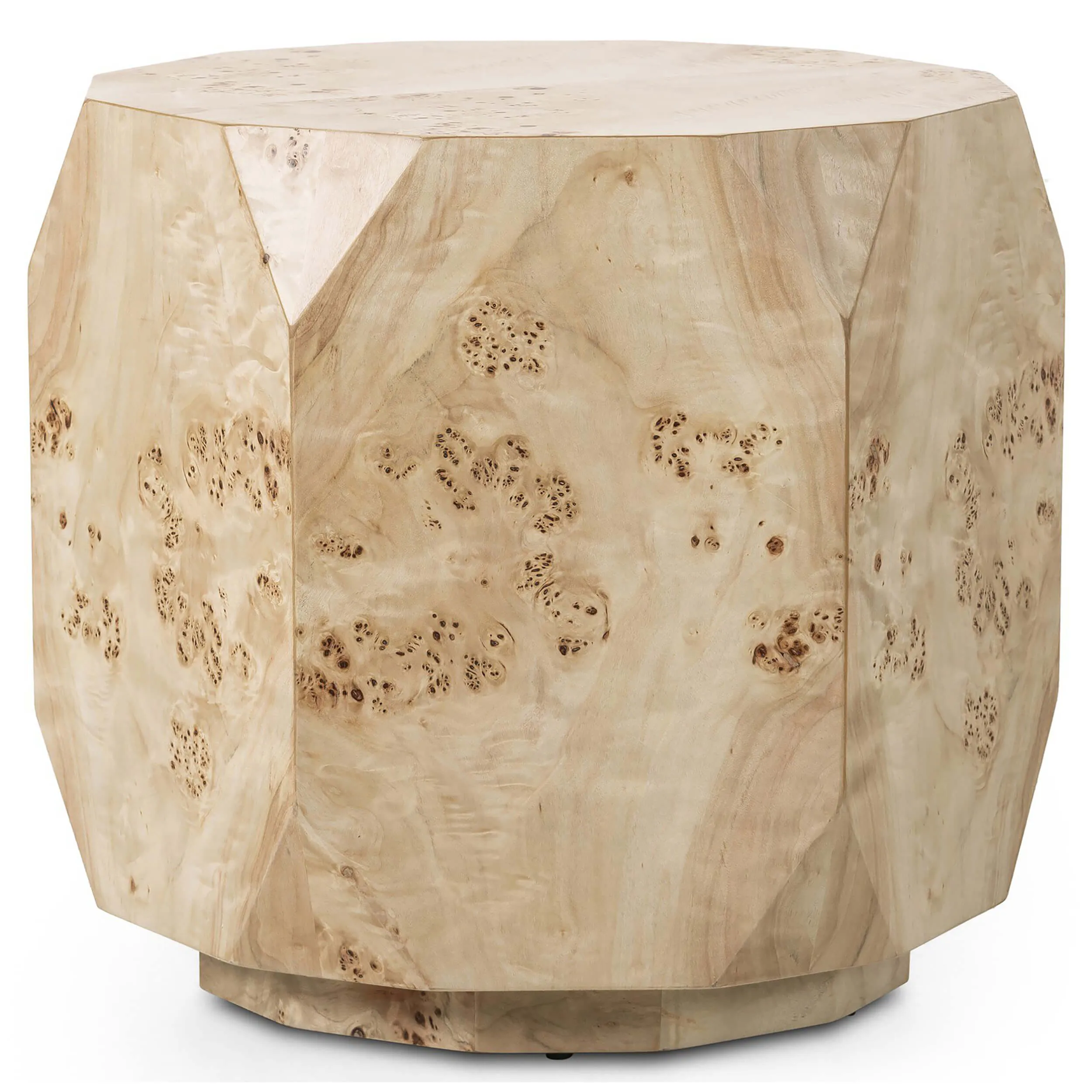 Elena End Table, Light Burl