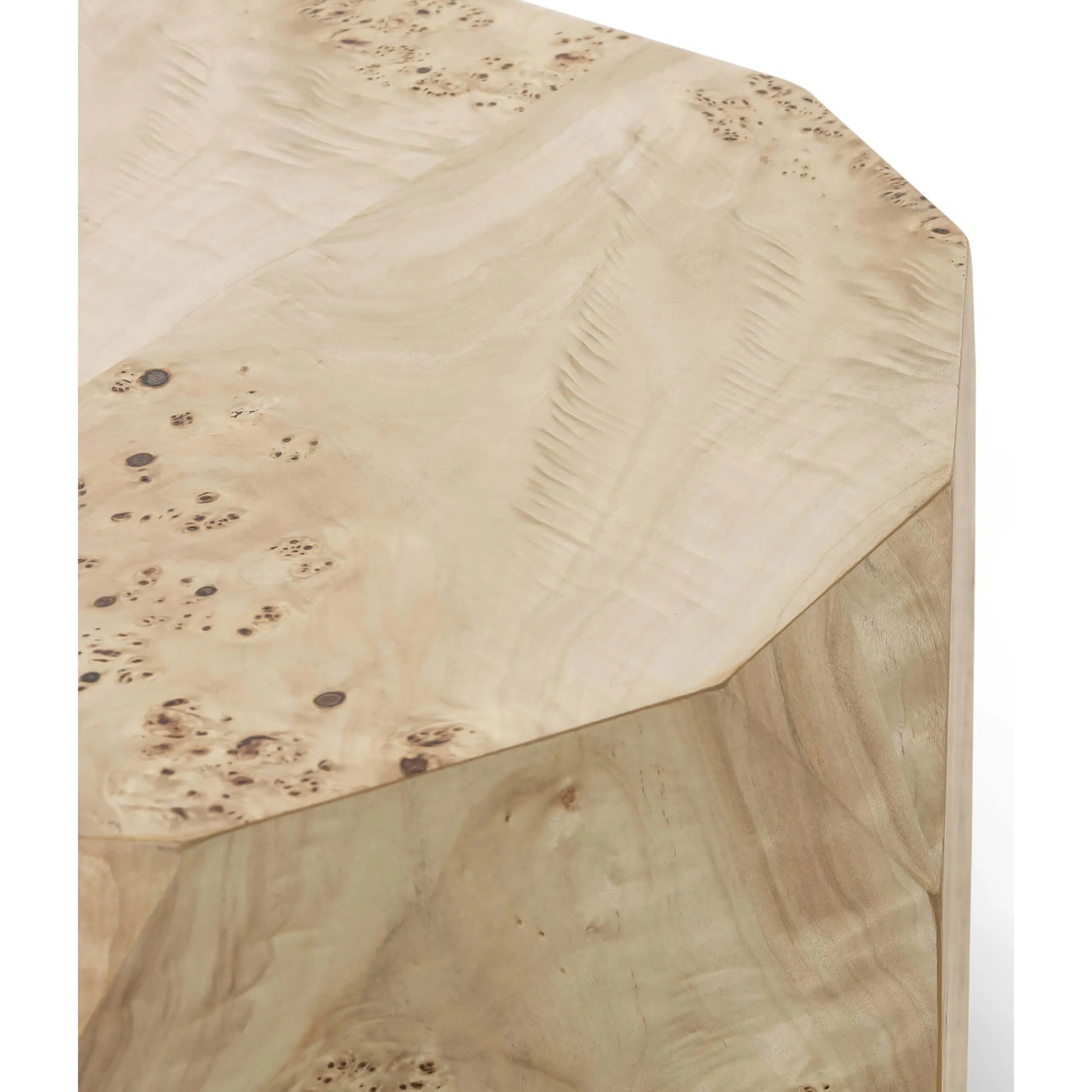 Elena End Table, Light Burl