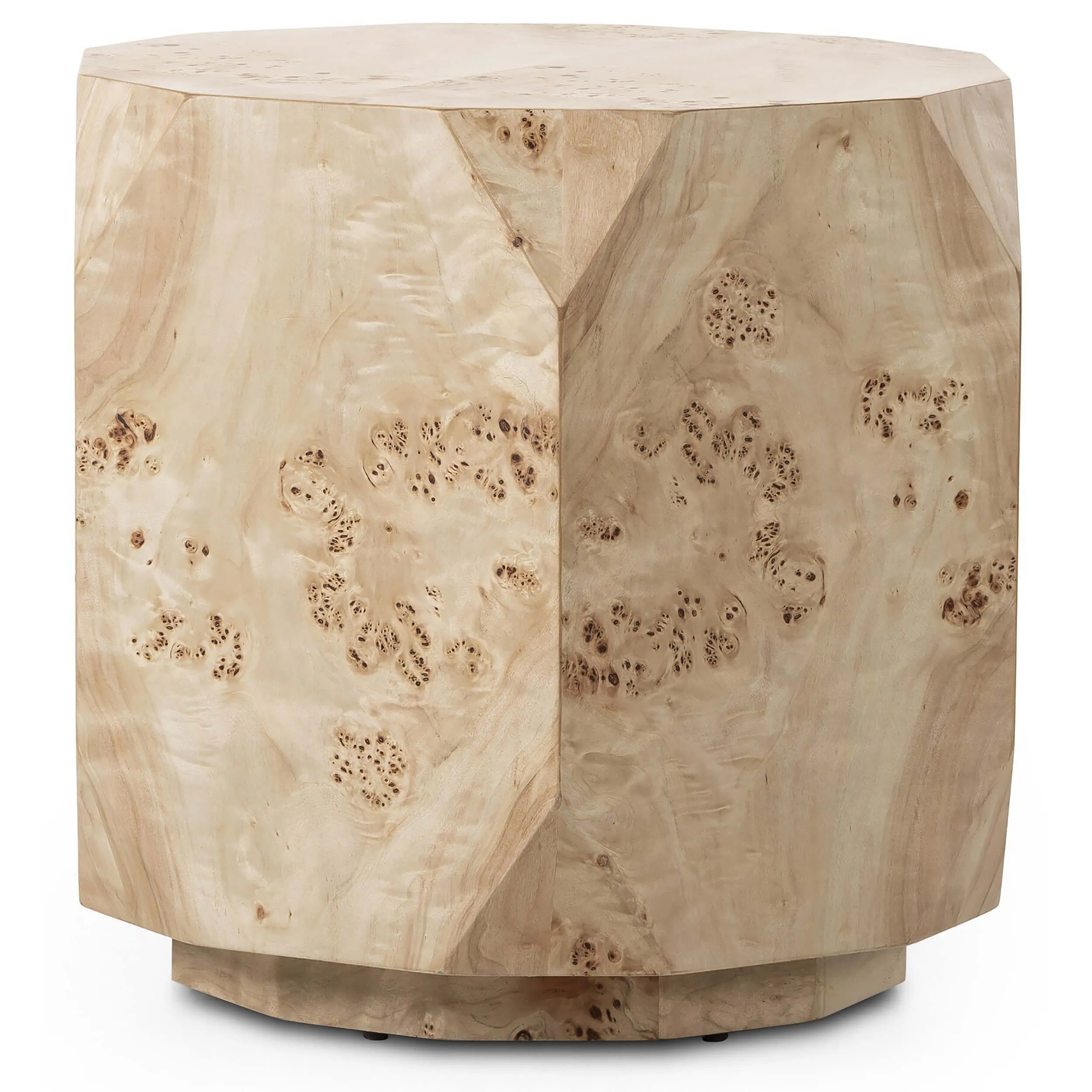 Elena End Table, Light Burl