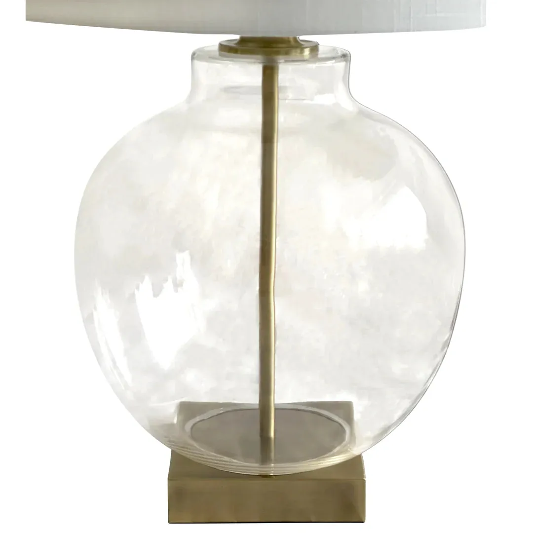 Ella Glass and Brass Lamp