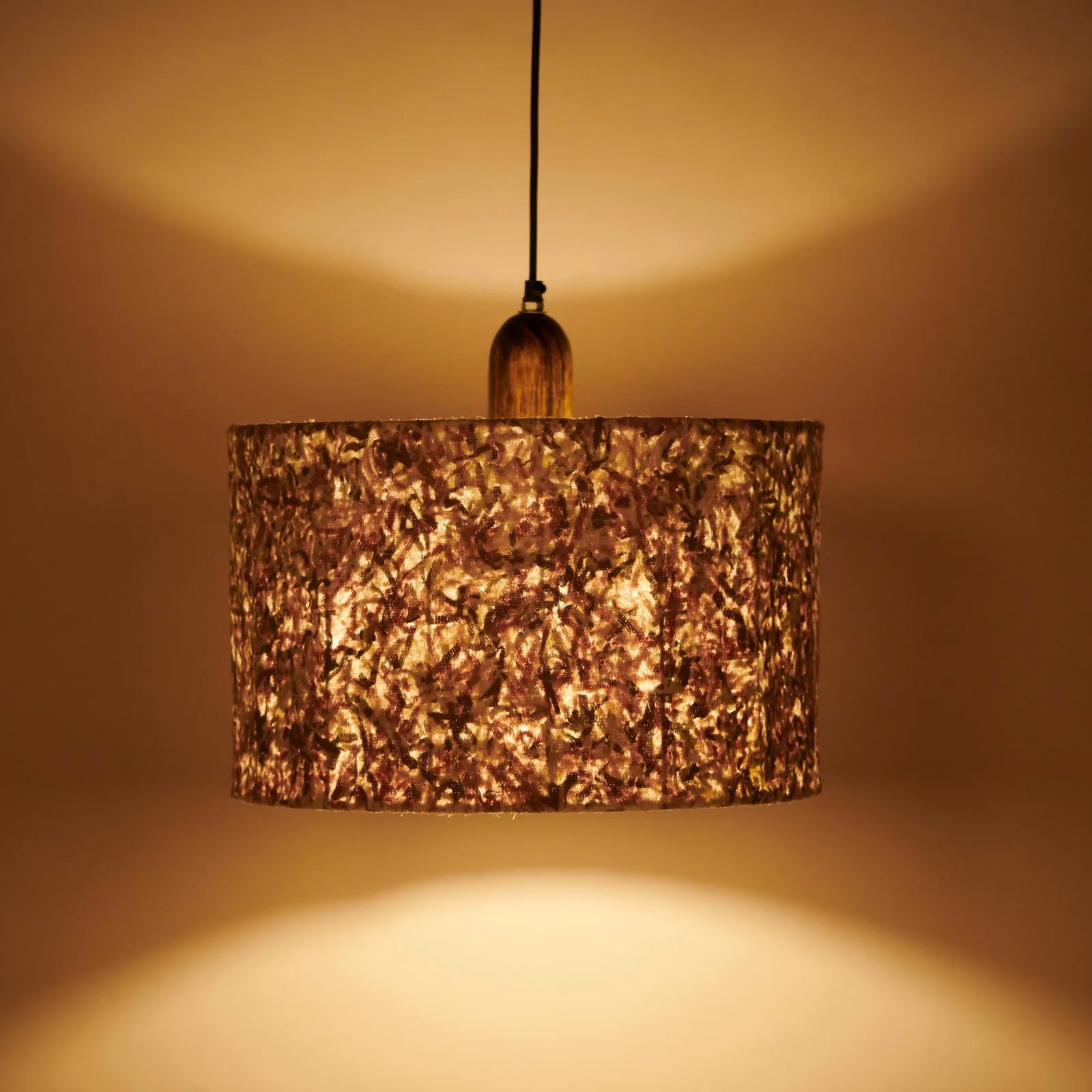 Flake Drum Hanging Lamp