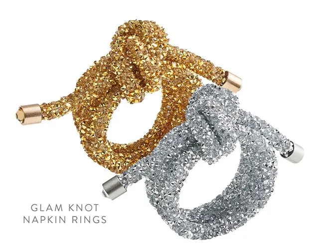 Glitter & Glam Nautical Knot Napkin Ring Sets