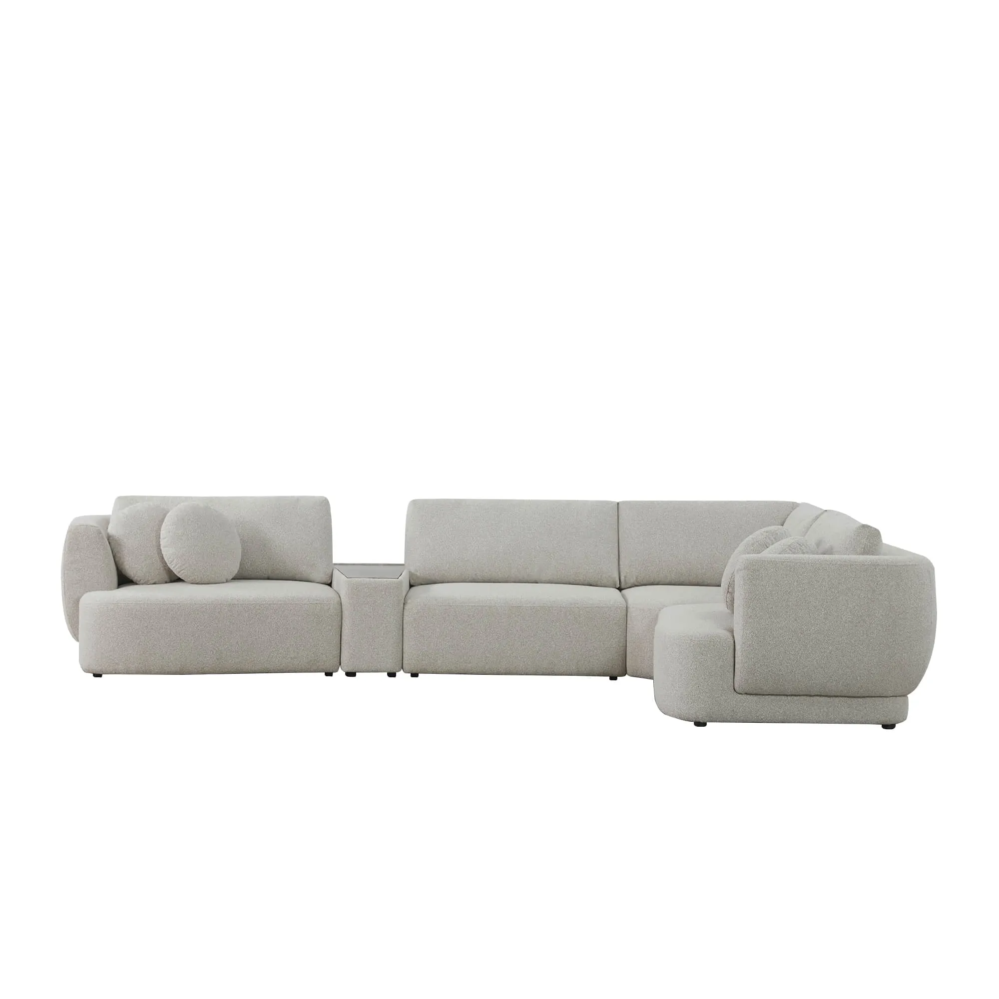 Grace 4-Seat Modular Curved Sofa