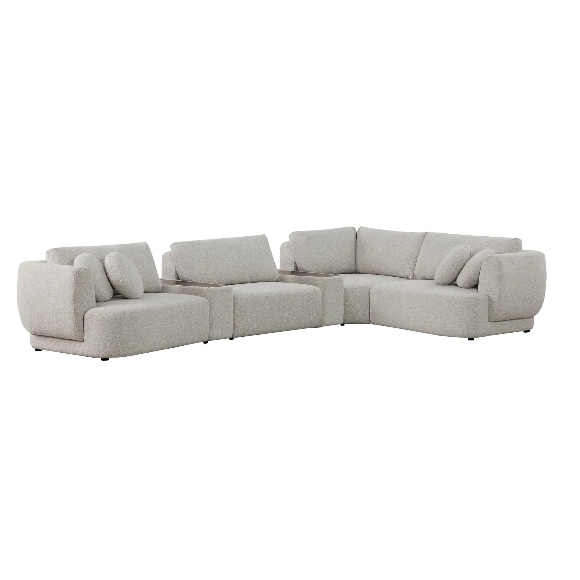 Grace 4-Seat Modular Curved Sofa