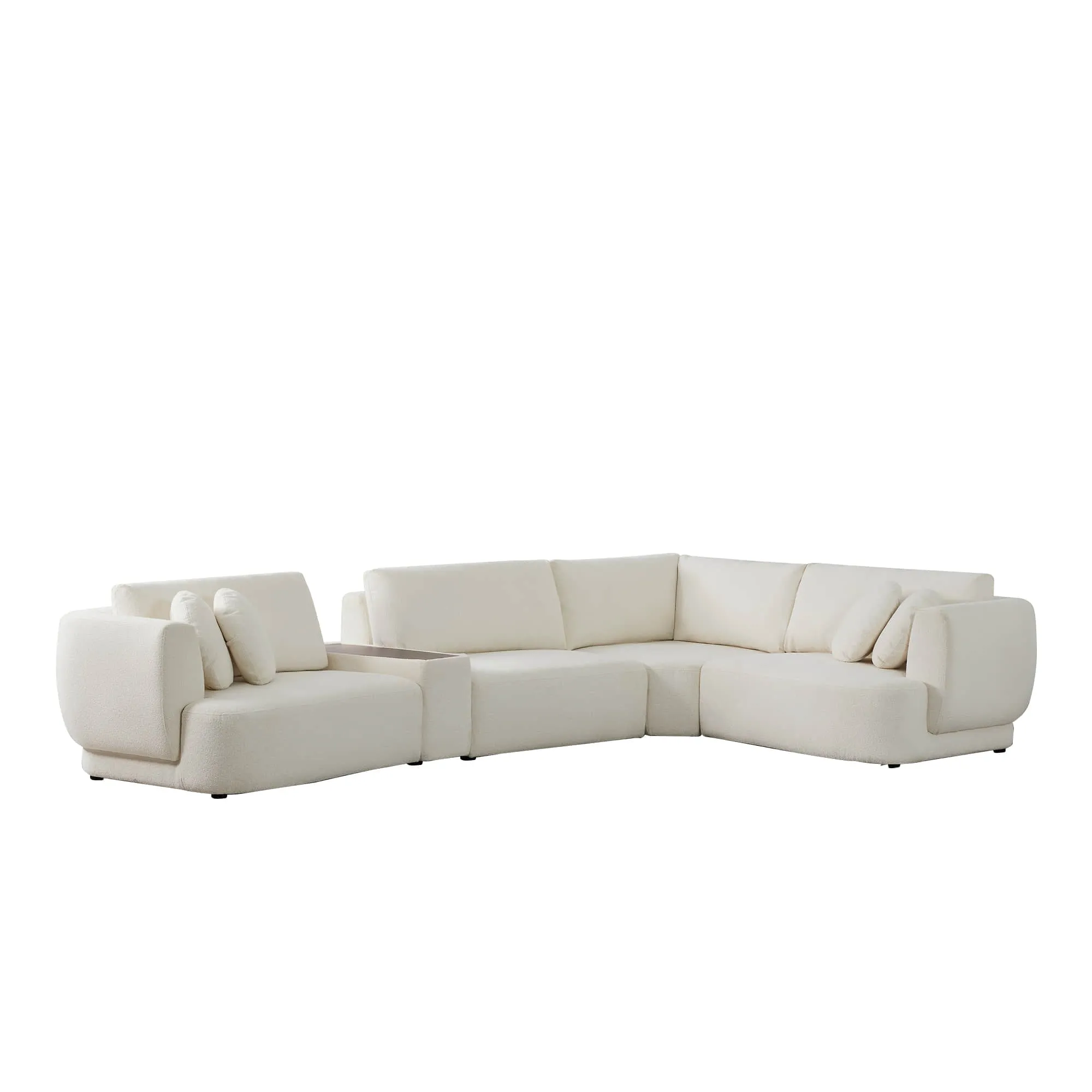 Grace 4-Seat Modular Curved Sofa