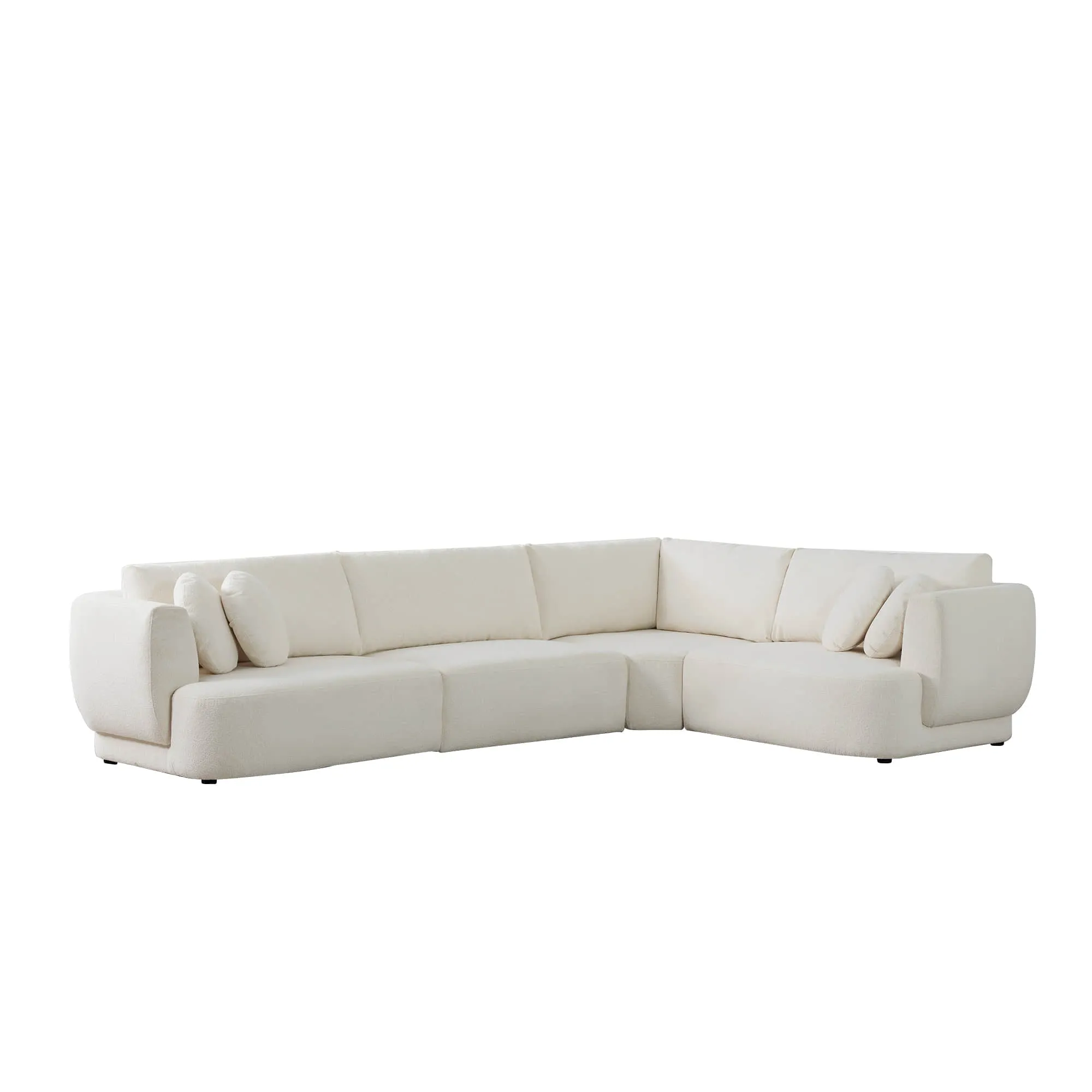 Grace 4-Seat Modular Curved Sofa