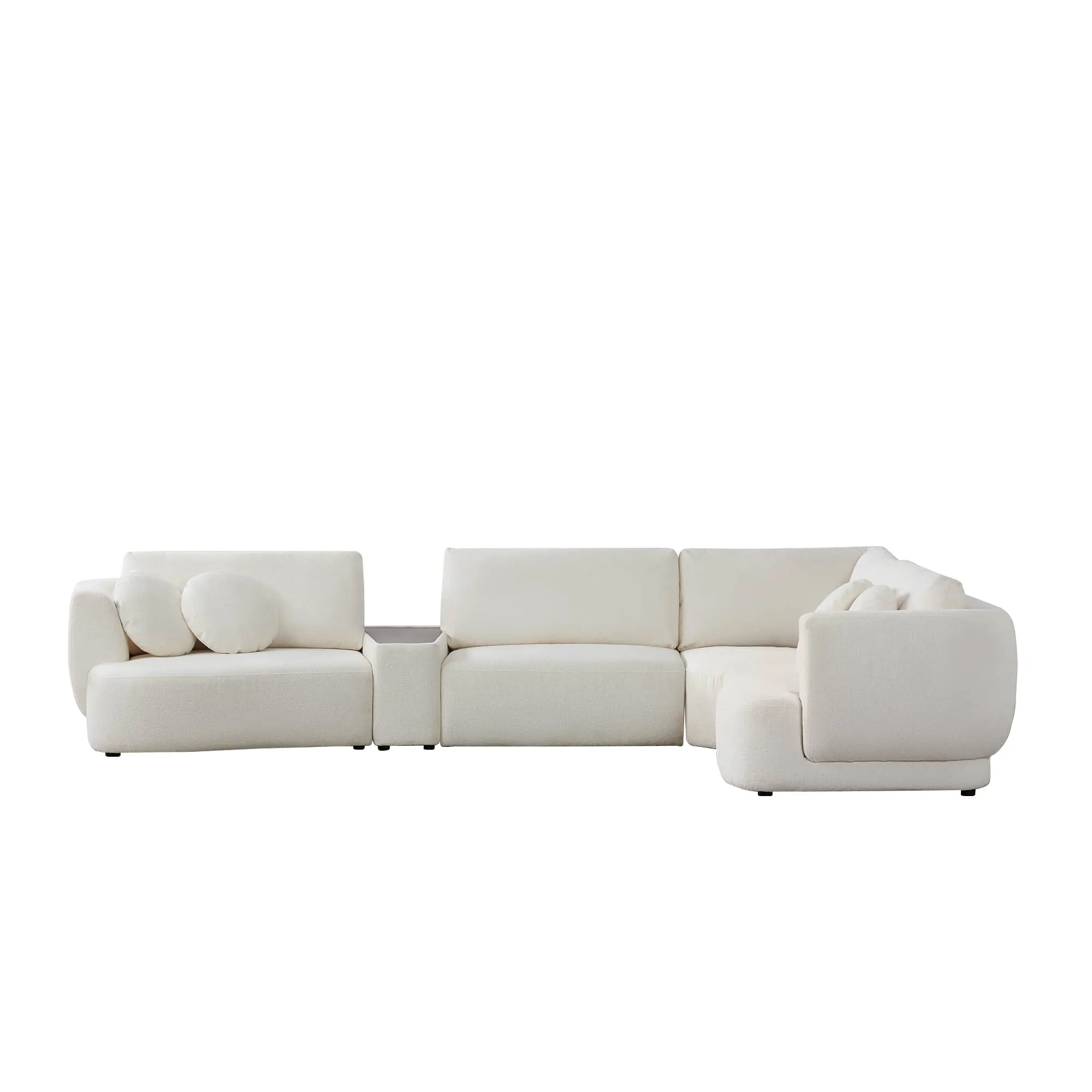 Grace 4-Seat Modular Curved Sofa