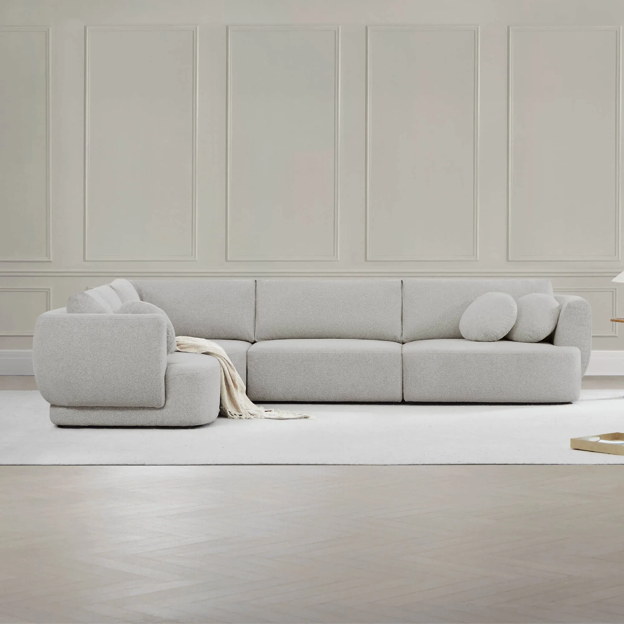 Grace 4-Seat Modular Curved Sofa