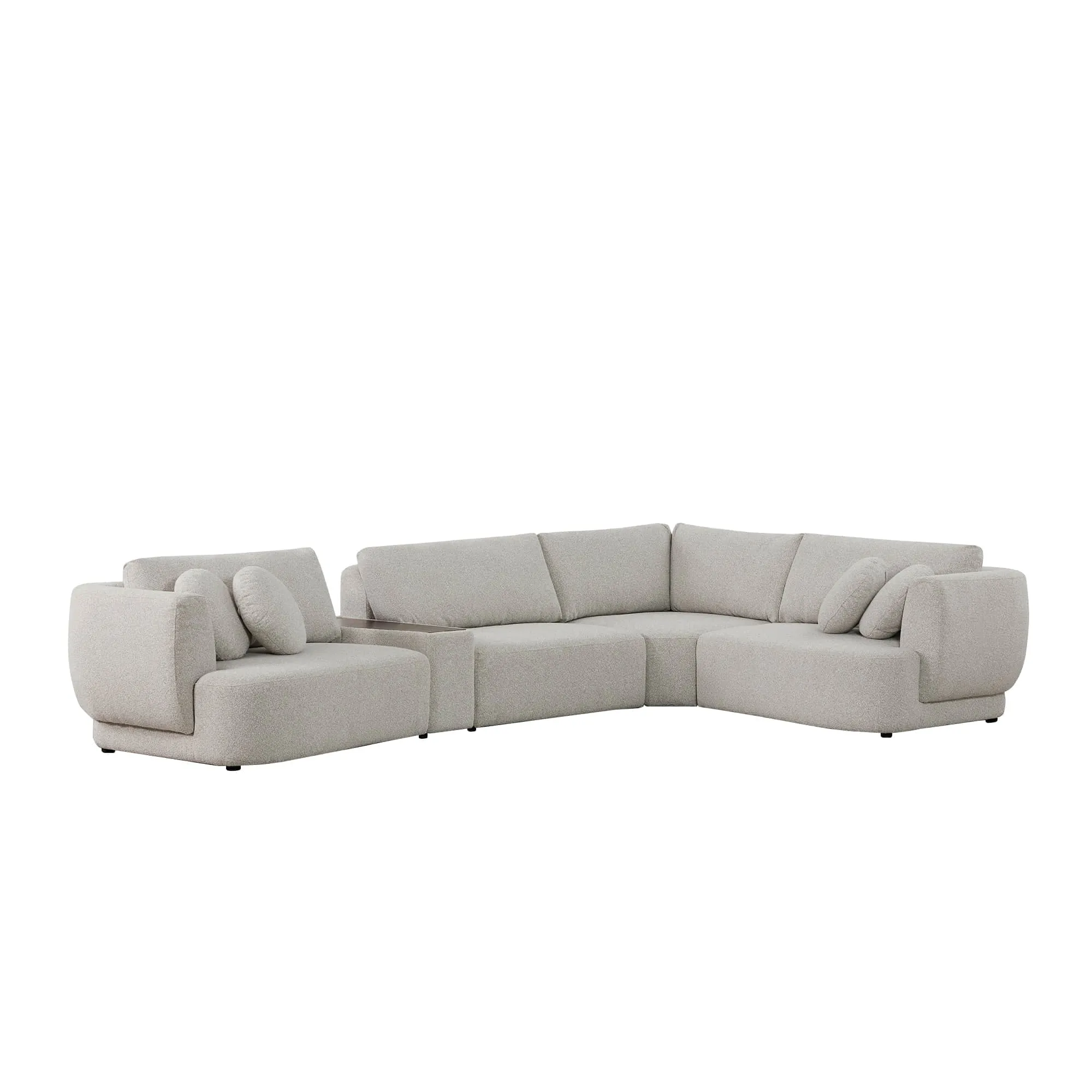 Grace 4-Seat Modular Curved Sofa