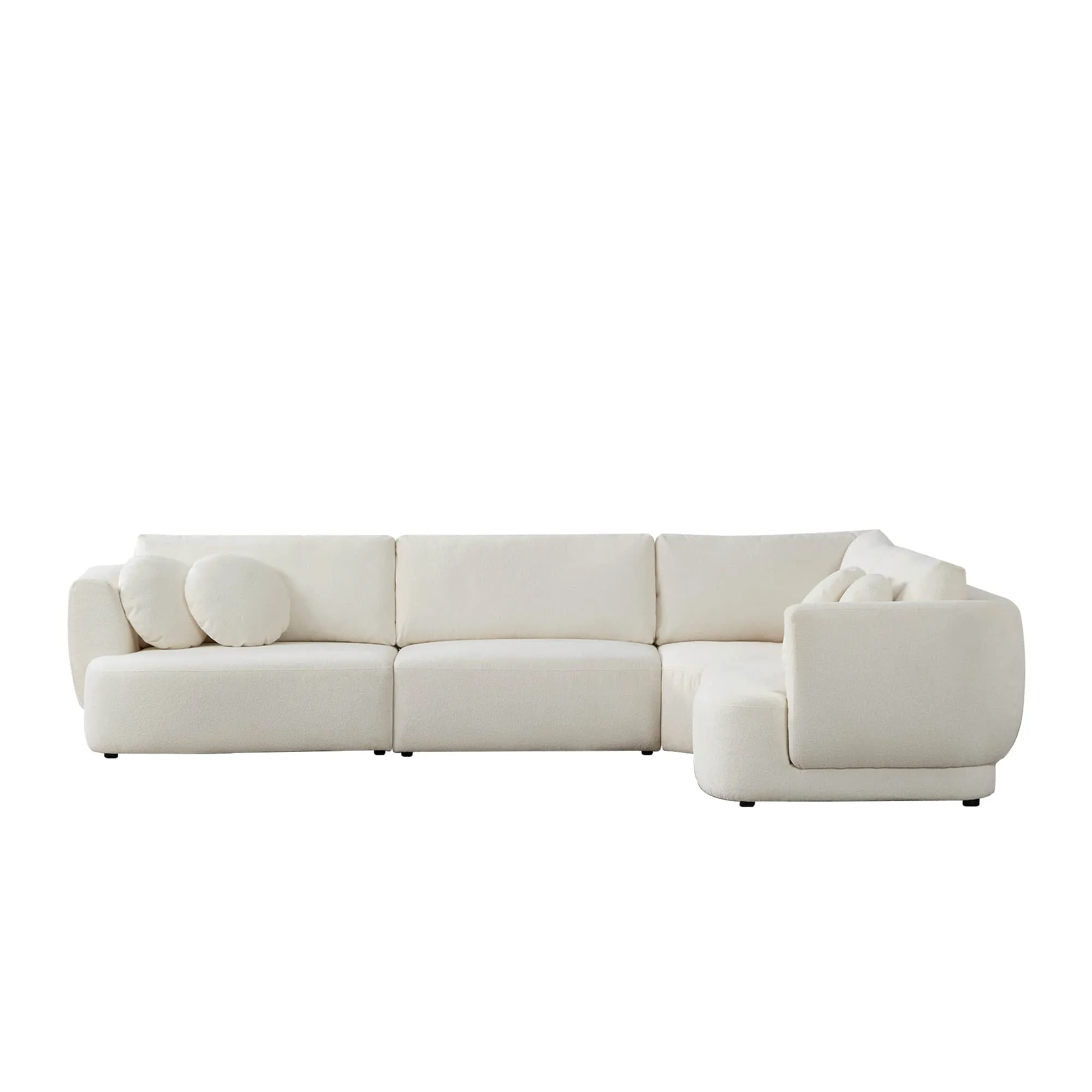 Grace 4-Seat Modular Curved Sofa