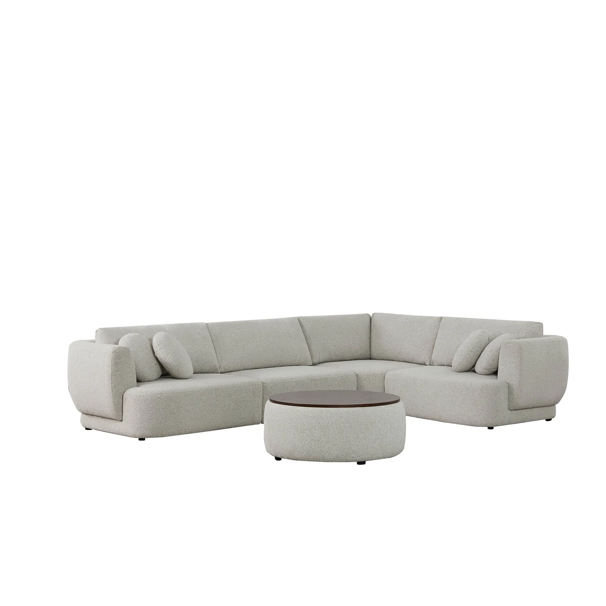 Grace 4-Seat Modular Curved Sofa