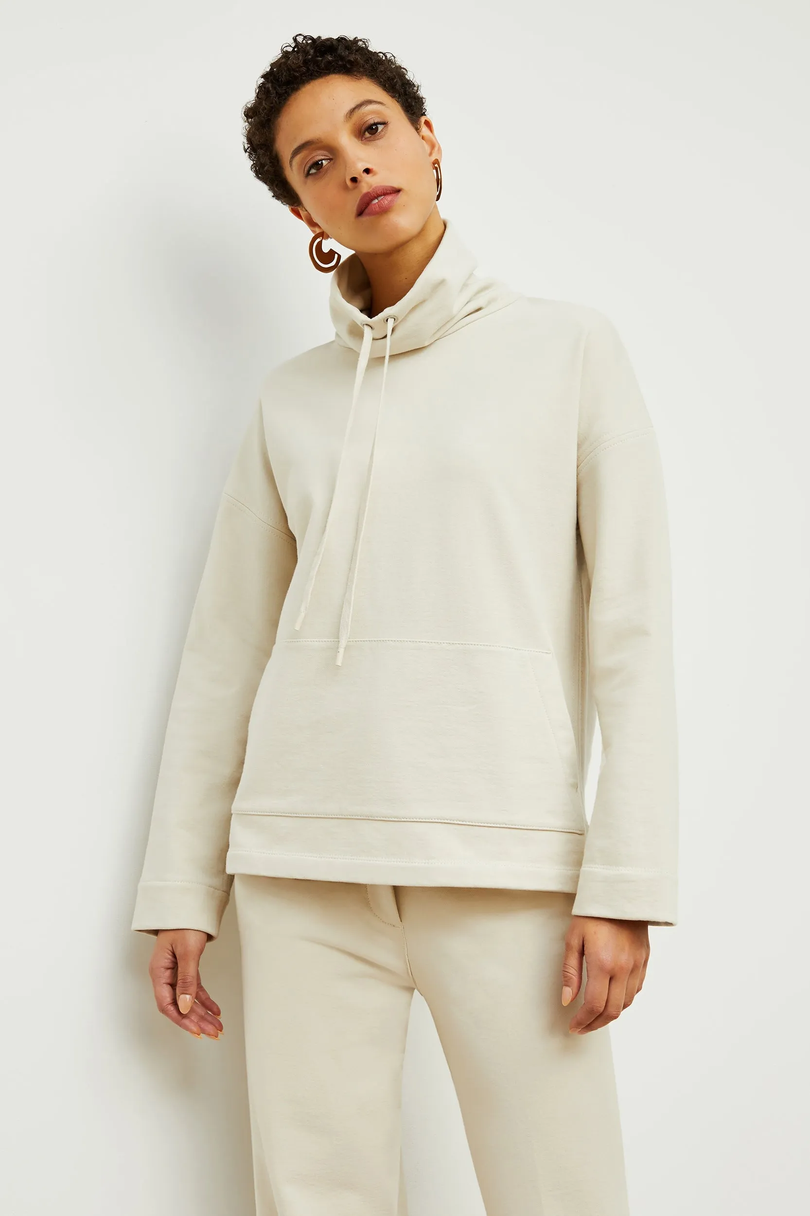 Harris Sweatshirt - Fine Terry :: Pearl