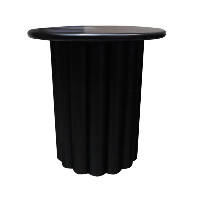 Haru Modern Art Black Side Table / Bedside Table