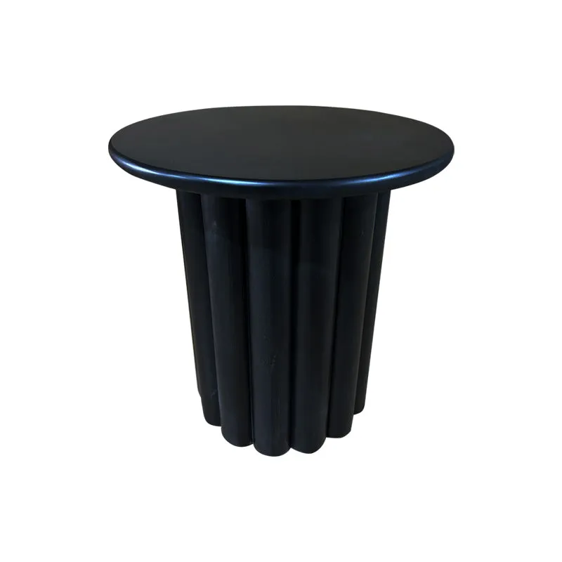 Haru Modern Art Black Side Table / Bedside Table