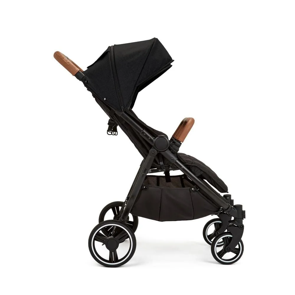 Ickle Bubba Venus Max Double Stroller Black / Black / Tan