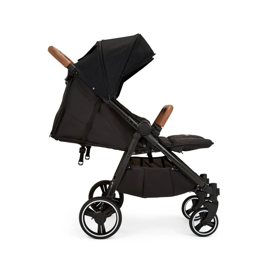 Ickle Bubba Venus Max Double Stroller Black / Black / Tan