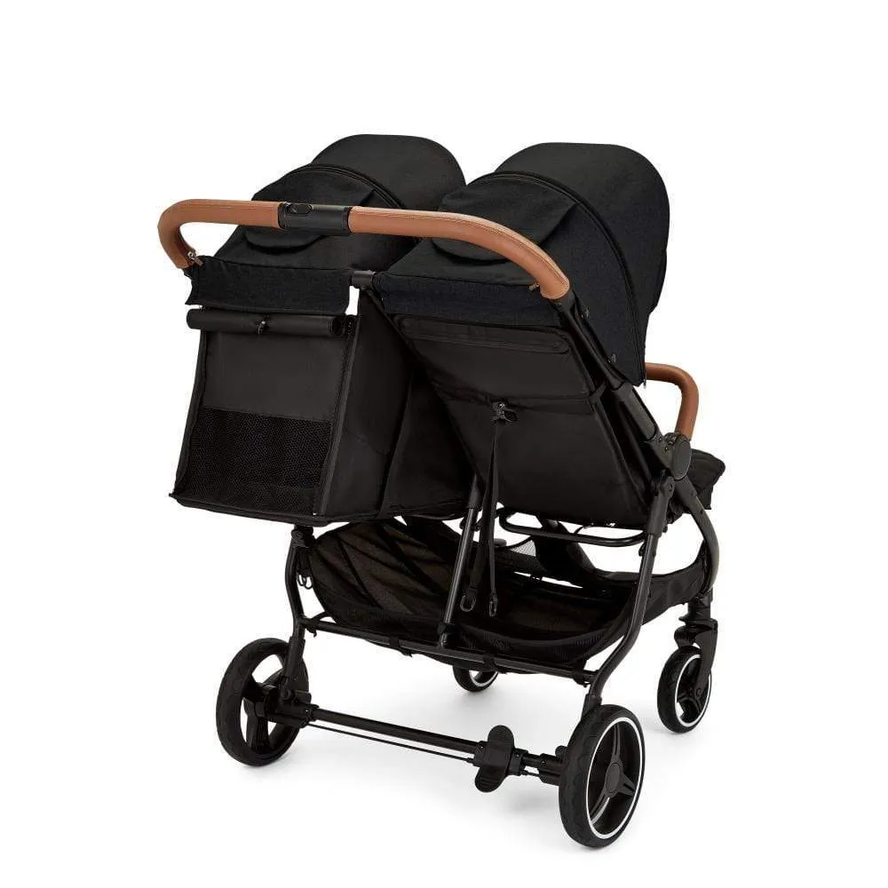 Ickle Bubba Venus Max Double Stroller Black / Black / Tan