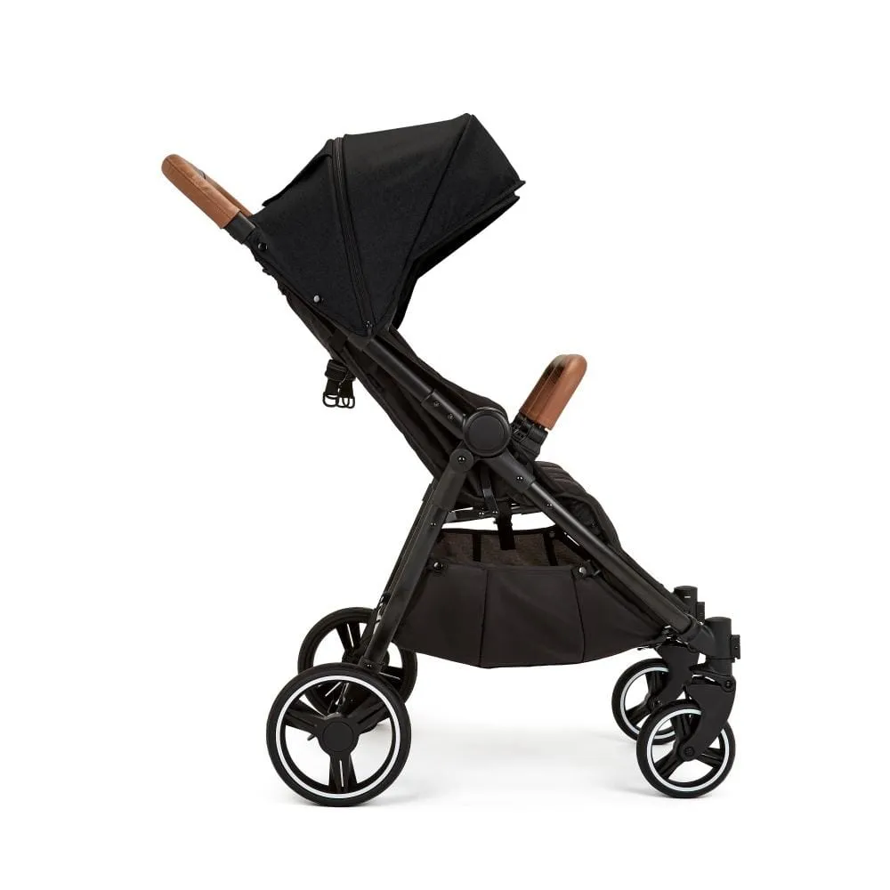 Ickle Bubba Venus Max Double Stroller Black / Black / Tan