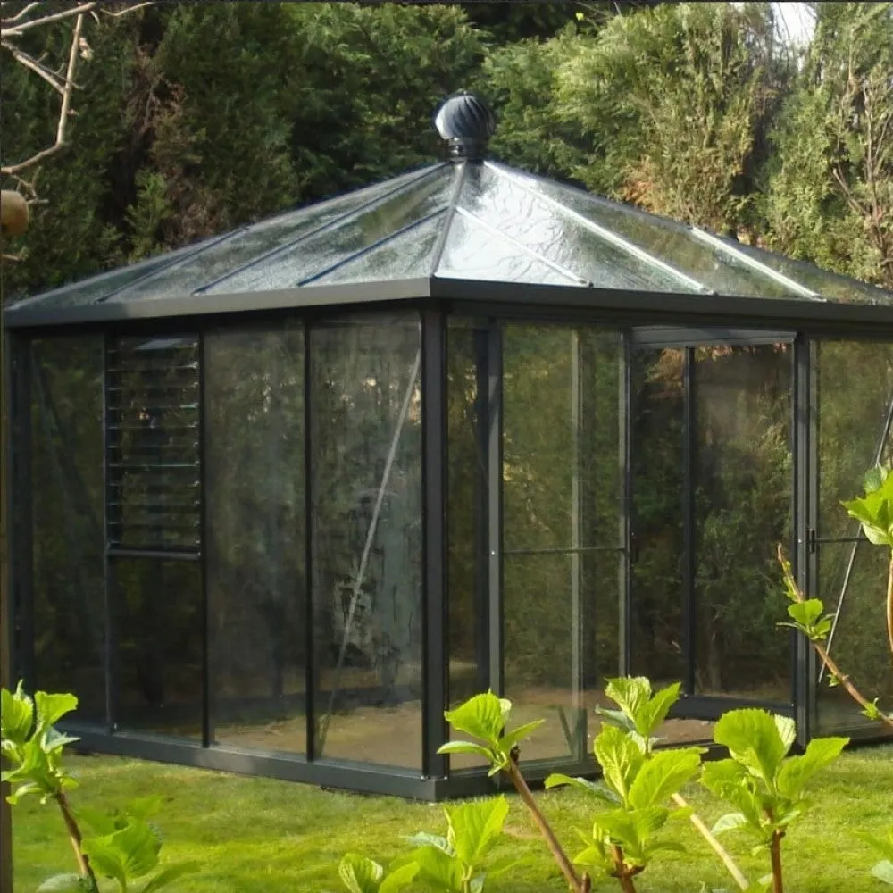 Janssens | Pyramid Glass Greenhouse Kit With 4mm Tempered Glass Glazing