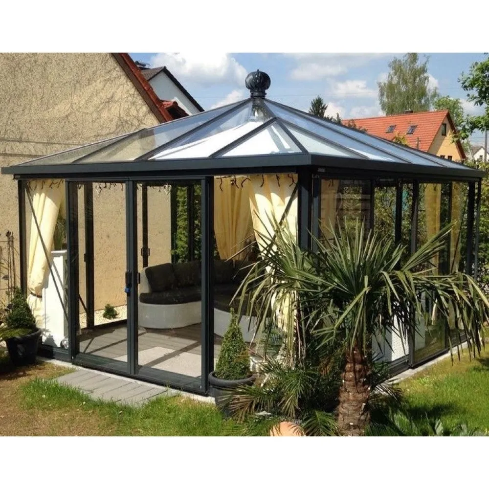 Janssens | Pyramid Glass Greenhouse Kit With 4mm Tempered Glass Glazing