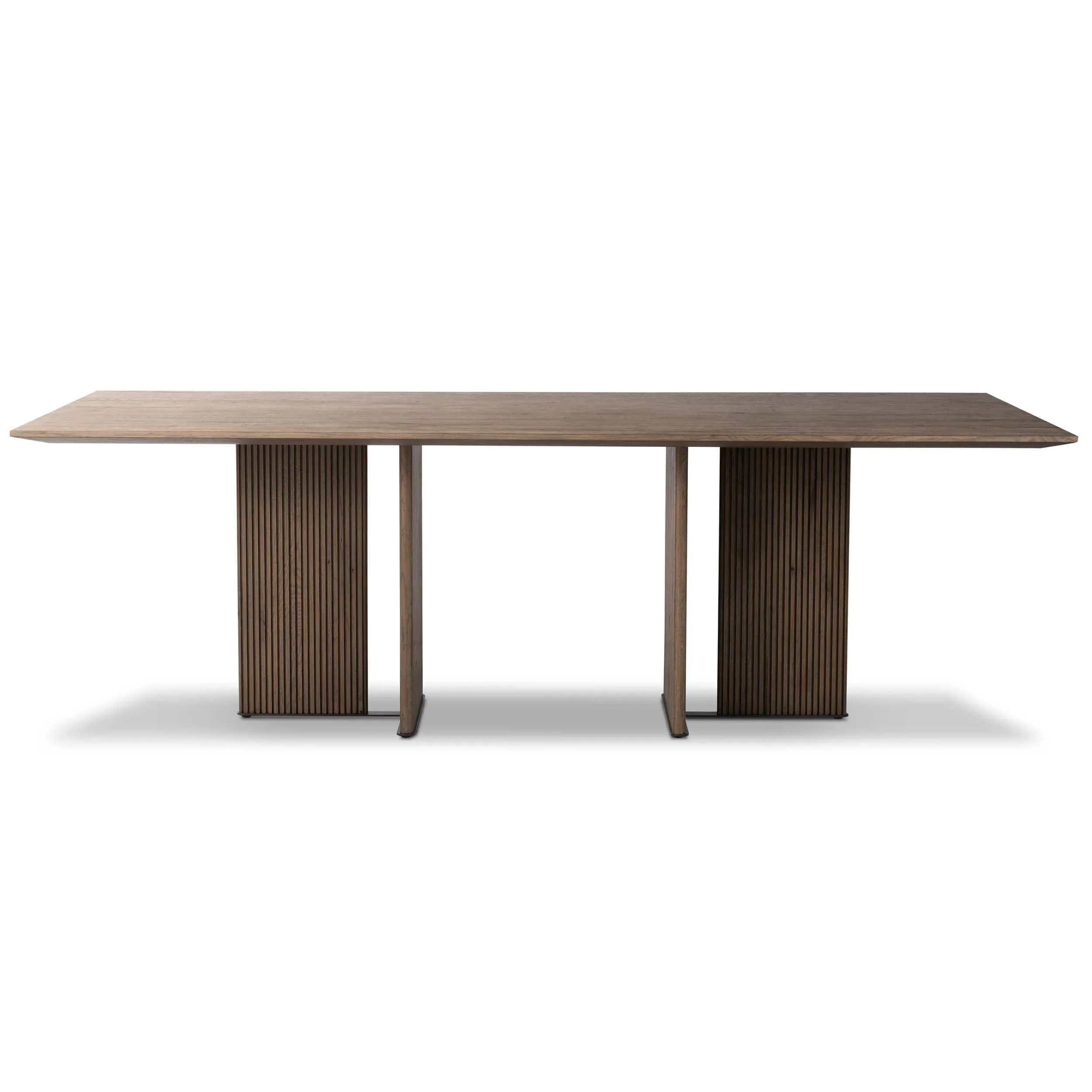 Leo Rectangular Dining Table, Rustic Grey