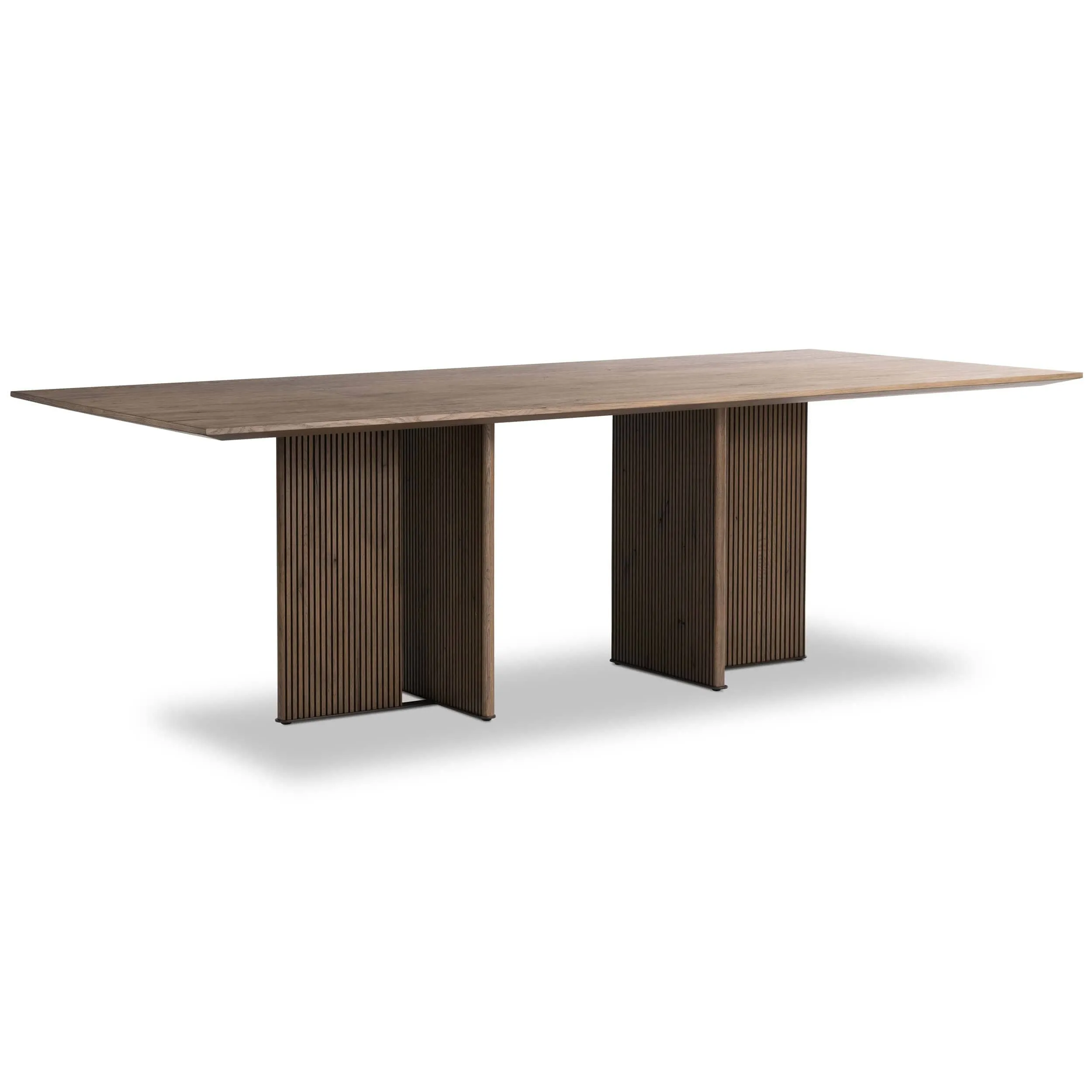 Leo Rectangular Dining Table, Rustic Grey