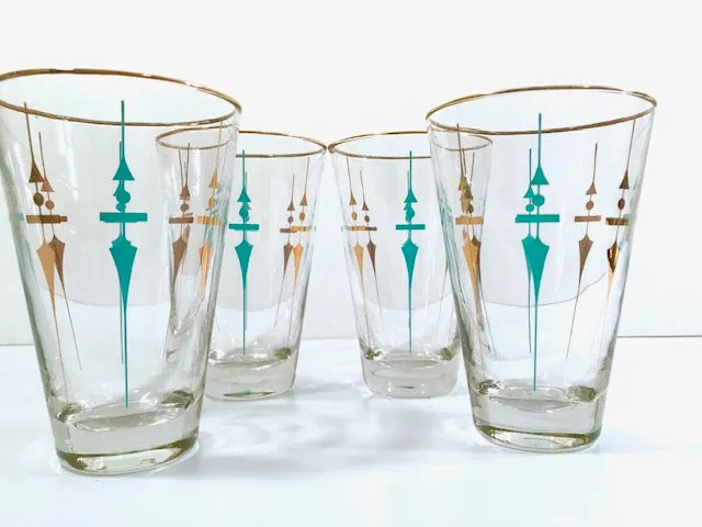 Libbey Mid-Century Staccato Glasses (Set of 4)