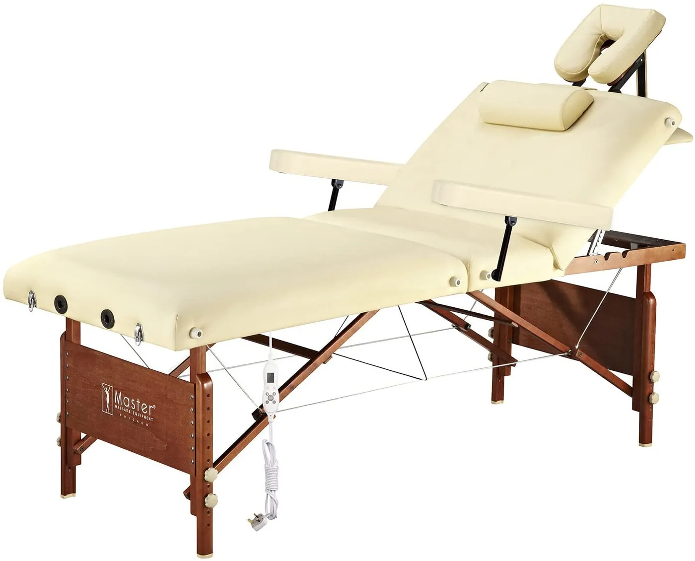 Master Massage 70cm DEL RAY SALON Portable Massage Table Package with Therma-Top - Adjustable Heating System! (Sand Color)