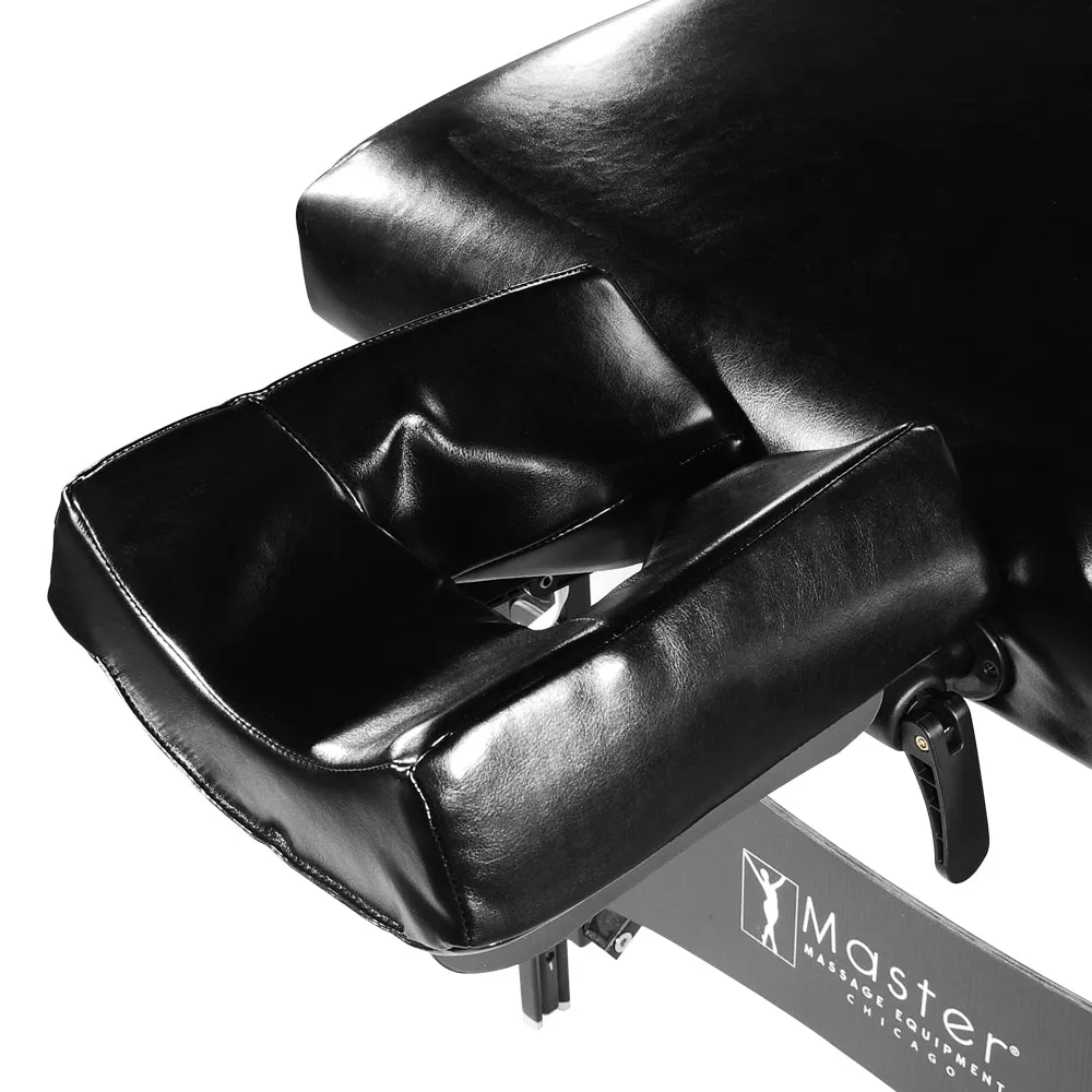 Master Massage 76cm Montclair Salon Therma-Top- Ultimate Massage Table and Package, Has All the Bells & Whistles! (Black Color, UK plug)