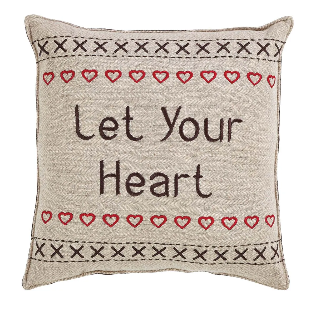 Merry Little Christmas Pillow Let Your Heart Set of 2 12x12