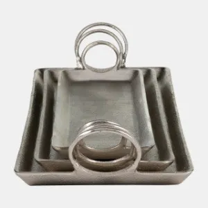 Metallic Casted Trays- 3 Sizes