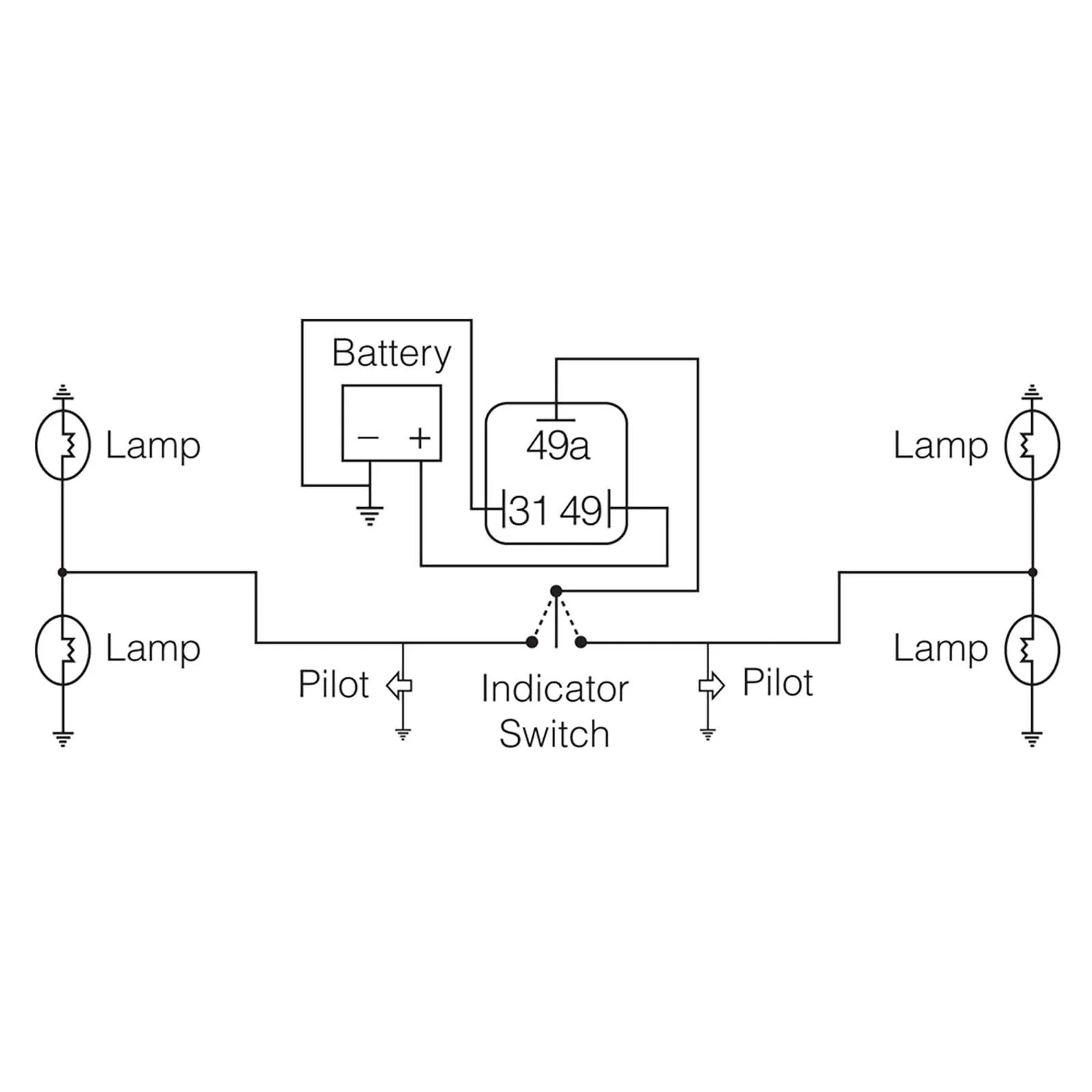 Narva 68246BL 12 Volt 3 Pin LED Flasher