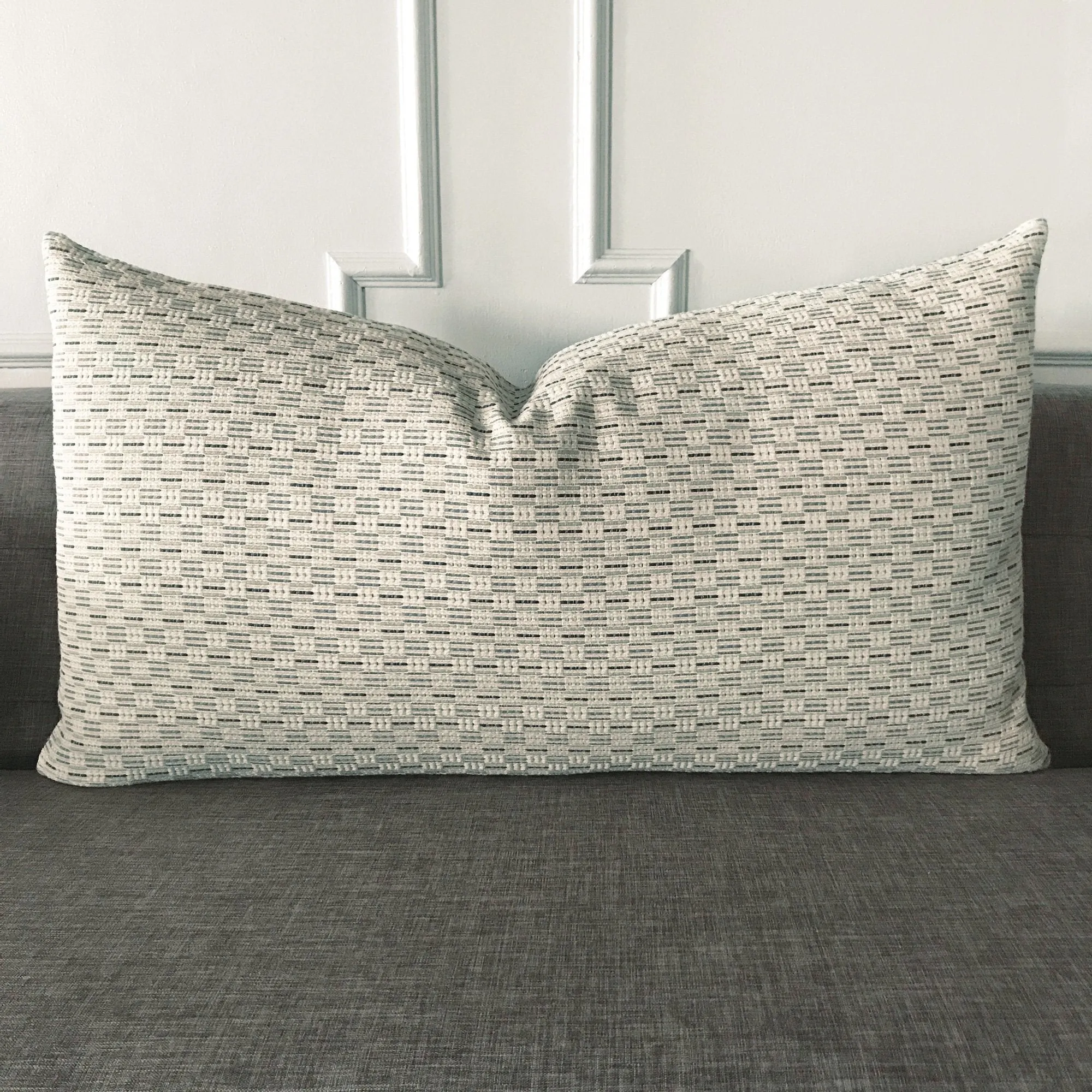 Neutral Azure Woven King Sham Cover 21x37