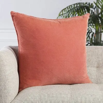 New - 26"x26" Oversized Sunbury Down Square Throw Pillow Pink - Jaipur Living