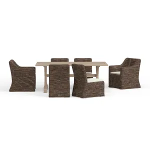 Newport 7-Piece Trestle Dining Set