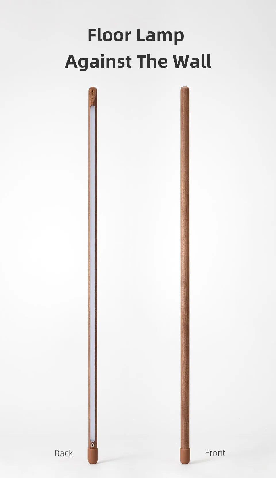 Nordic Freestanding Wood Floor Lamp